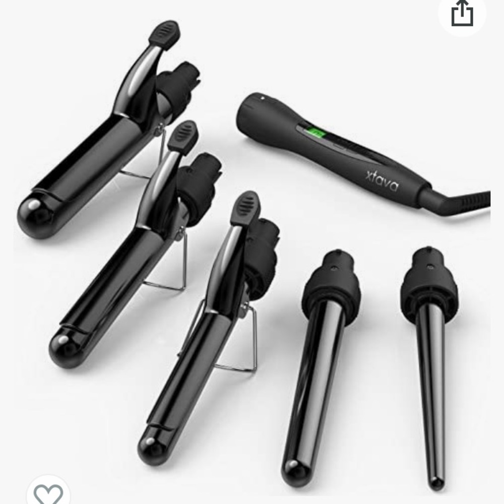 Curling iron w/different sized barrels
